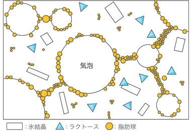 図：氷結晶安定効果