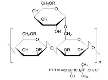 カチオン化グアーガムの構造